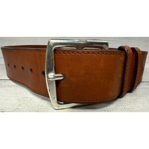 Ralph Lauren Collection Brown Leather Belt Women's Size M Made in Italy